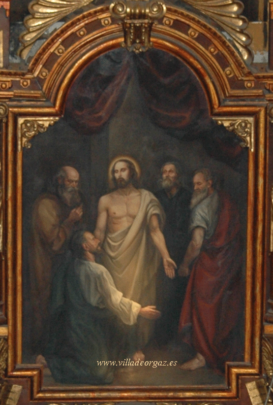 Duda de Santo Tomás.- Velázquez Espino. 1945 . Iglesia de Orgaz (Toledo)