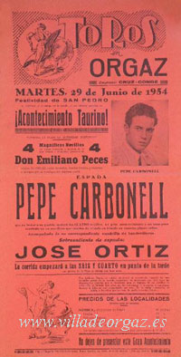Cartel 29 junio 1954