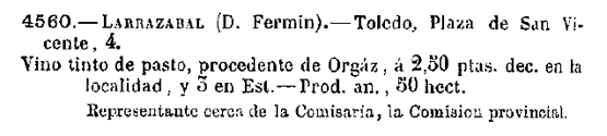 Exposicion Nacional Vinícola de 1877. Catálogo general, p. 512 